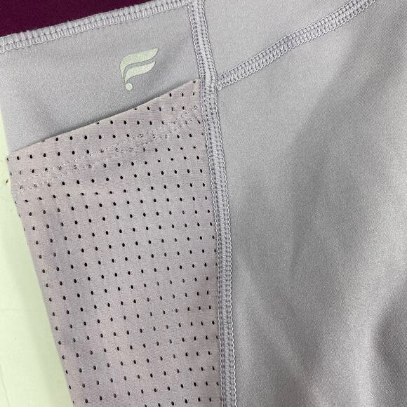 Fabletics Spin Motion365 7/8 Leggings Womens SZ Small Mid Rise Pockets Purple - Picture 7 of 12